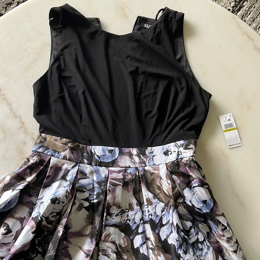 Flowered Party Dress New withTag